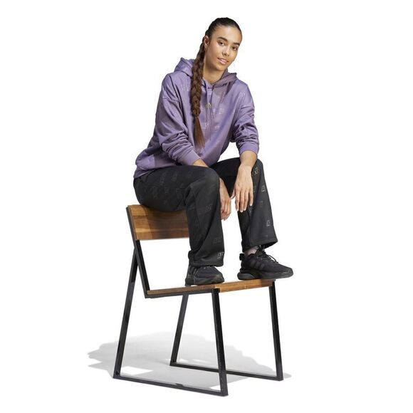 NWT ADIDAS Embossed Monogram Wide Leg Jogging Pants Regular Fit - Picture 3 of 13